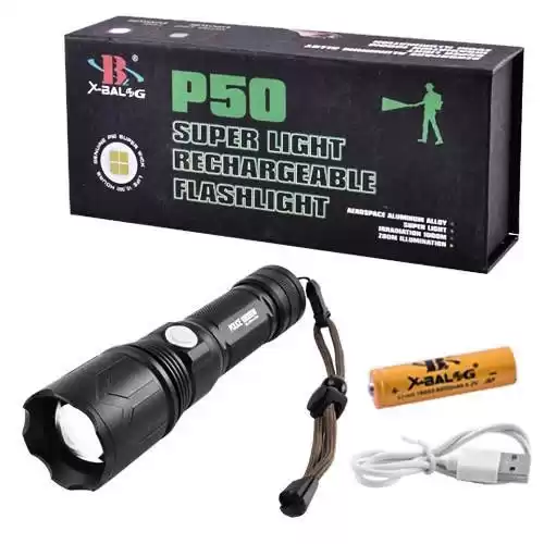 Ліхтарик ручний Police P511-P50, Zoom лінза, 1*26650, BOX - зображення 5