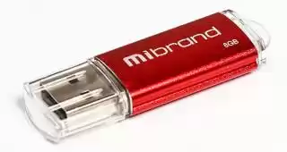 Фото товара Флешка 8 Гб Mibrand Cougar 8Gb USB 2.0 красная