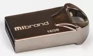 Фото товара Флешка 16 Гб Mibrand Hawk черная. USB накопитель (Флэш память)