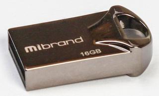 Фото товару Флешка 16 Гб Mibrand Hawk чорна. USB накопичувач (Флеш-пам'ять)