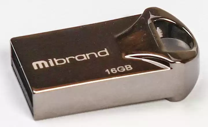 Флешка 16 Гб Mibrand Hawk чорна. USB накопичувач (Флеш-пам