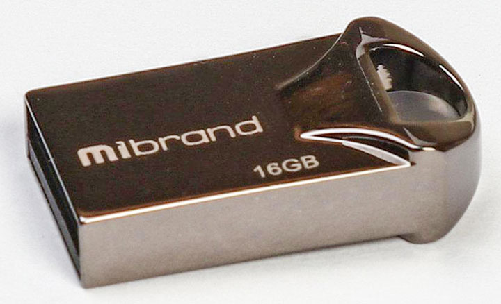 Флешка 16 Гб Mibrand Hawk чорна. USB накопичувач (Флеш-пам