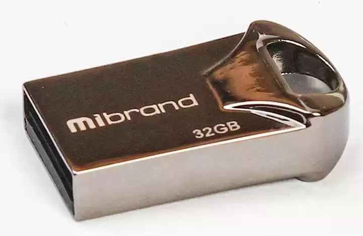 Флешка 32 Гб Mibrand Hawk чорна. USB накопичувач (Флеш-пам