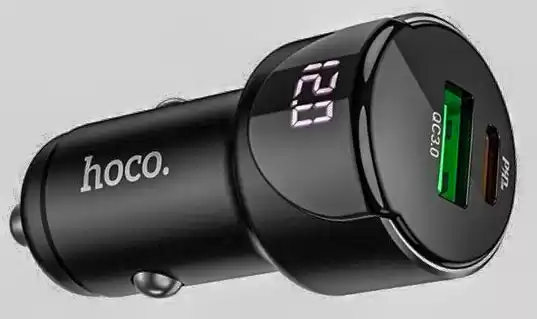 Автомобільний зарядний пристрій АЗП Hoco Z42 QC3.0 +PD 20W чорний, для мобільних телефонів, смартфонів та планшетів - зображення 5