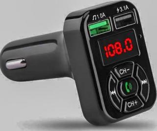 Фото товару FM модулятор Havit HV-FM807BT автомобільний з цифровим дисплеєм