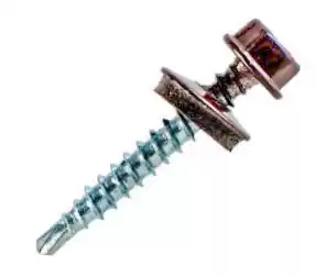 Саморіз покрівельний 4.8*35 мм RAL 8003 (код 207/21) (250 шт. в уп.), оцинкований - зображення 5