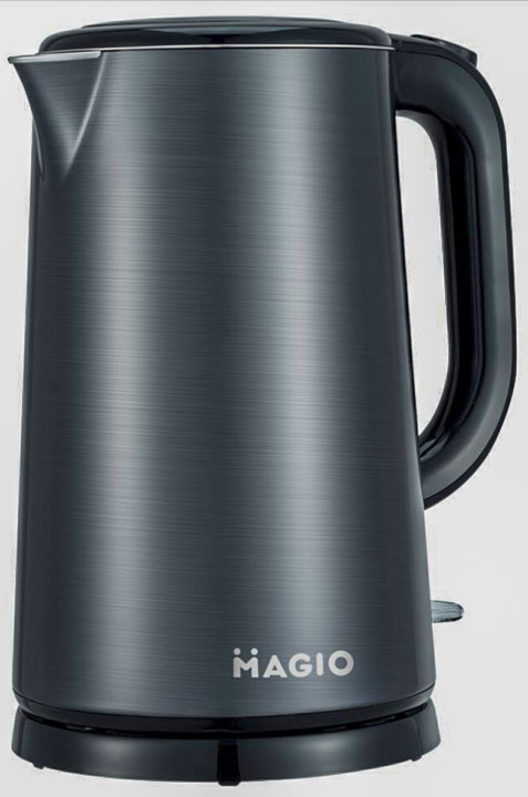 Електрочайник MAGIO МG-492 1.7 л, 1500 Вт, дисковий, двошаровий корпус з нержавіючої сталі - зображення 1