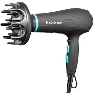 Фото товара Фен для волос MAGIO MG-169 2600 Вт, 3 температурных режима, 2 скорости, холодный воздух, диффузор.