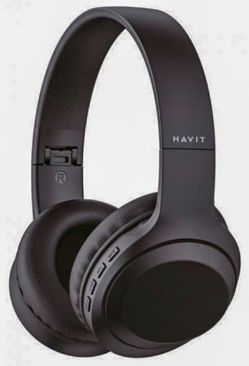 Навушники бездротові Havit HV-H628BT Bluetooth з FM, MP3, microSD card, чорні - зображення 6