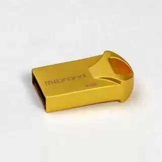 Фото товара Флеш память 4 Гб Mibrand Hawk золотистая, USB накопитель