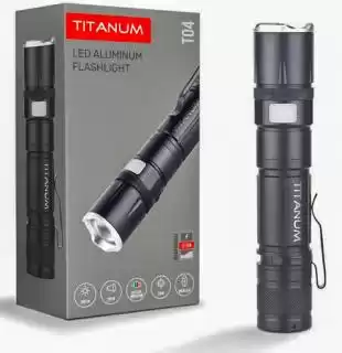 Фото товара Фонарик ручной Titanum TLF-T04 300 Lm, 6500K металлический, аккумулятор 1200 mAh