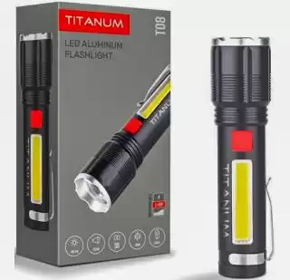 Фото товара Фонарик ручной Titanum TLF-T08 700 Lm, 6500K металлический, аккумулятор 1500 mAh, (18650 или 21700 или 3*ААА)