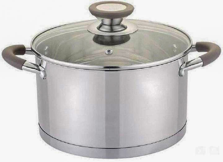 Каструля LEVEL GUSTO GT-1103-22, 22 см, 4.7 л з силіконовими ручками - зображення 6