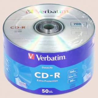 Фото товару Диск CD-R Fiesta 700Mb 52x Bulk 50 шт. CD-R чистий диск для запису музики, відео, фотографій, програм та документів