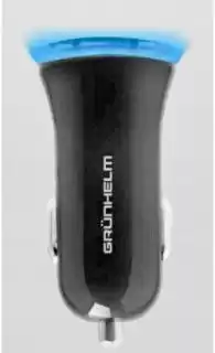 Фото товара Зарядное устройство для телефона 5 В, 2.4 А, черный, 2*USB Grunhelm GCC-13L