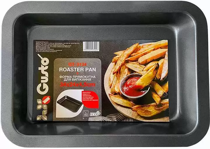 Форма для випікання прямокутна GUSTO GT-3134 34*24*4,5 см - зображення 5