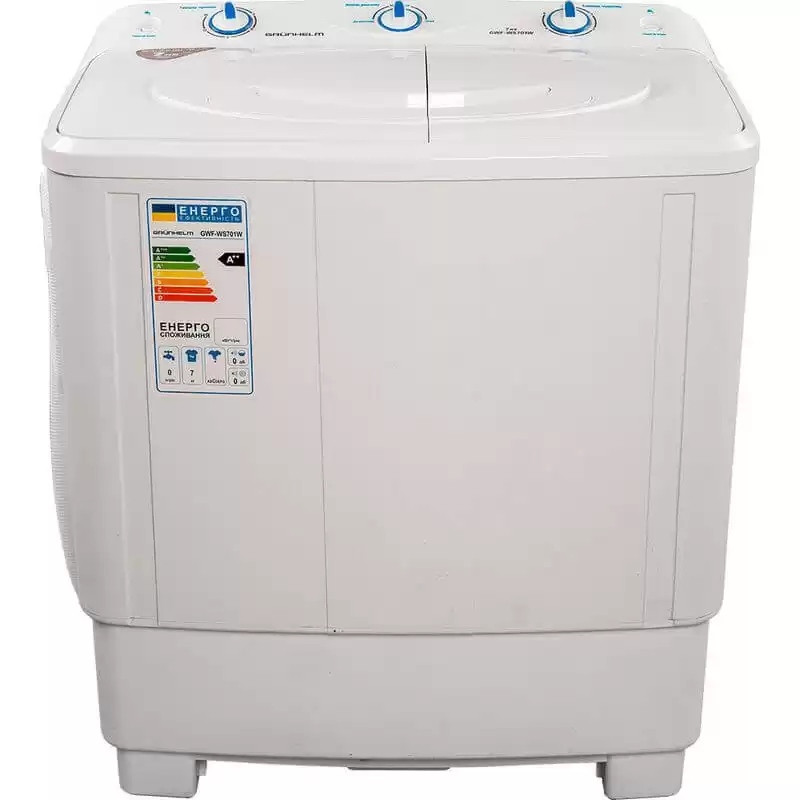 Пральна машина GWF-WS701W Grunhelm 7 кг, біла, напівавтомат - зображення 5