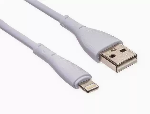 Кабель Lightning на USB Male 30 см, білий - зображення 5