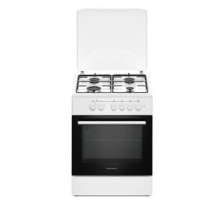 Фото товару Плита газоелектрична Grunhelm AM6611W 60см. біла