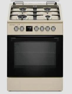 Фото товару Плита газоелектрична Grunhelm FDR661234BE 60 см бежева