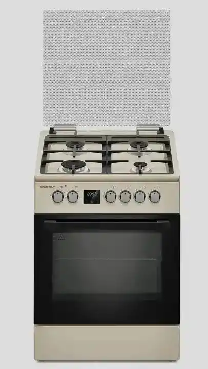 Плита газоелектрична Grunhelm FDR661234BE 60 см бежева - зображення 5