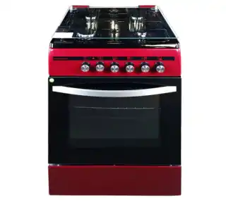 Фото товара Плита газоэлектрическая FLG6612BU 60см. бургунди  (GRUNHELM)
