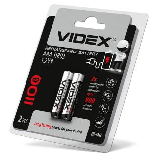 Фото товару Акумулятор AAA Videx R3 1100mAh double blister/2pcs 20/200