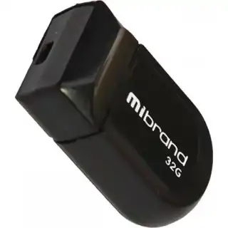 Фото товара Флеш память 32 Гб Mibrand Scorpio черная, USB накопитель