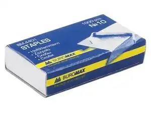 Скоби №10 1000 шт. Buromax (BM.4401) срібні, для степлерів канцелярських - зображення 5