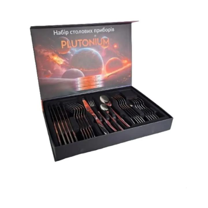 Набір столових приборів 24 шт. Plutonium GUSTO GT-SFKS02-24 - зображення 6