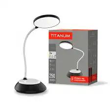 Фото товару Настільна лампа LED Titanum TLTF-022B 7W 3000-6500K USB, чорна з вбудованим акумулятором