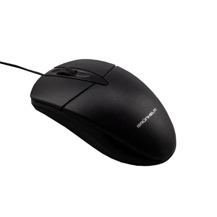 Миша дротова Grunhelm M-101WD чорна - зображення 6