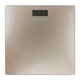 Фото товара Весы напольные GRUNHELM BES-GLD, стеклянные, квадратные, до 180 кг