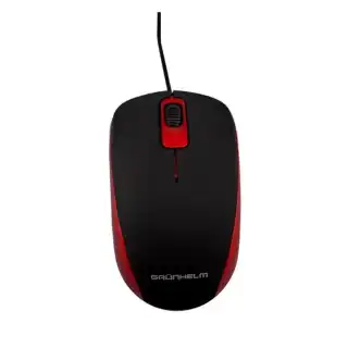 Фото товара Мышь проводная Grunhelm M-104WD, USB, черная, для компьютера и ноутбука