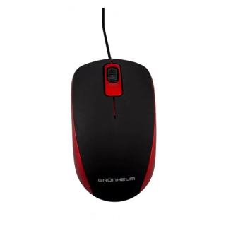 Фото товару Миша дротова Grunhelm M-104WD, USB, чорна, для компʼютера та ноутбука