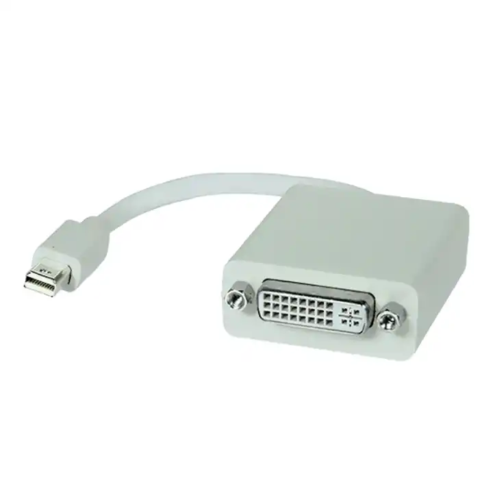 Кабель mini DisplayPort Male на DVI-D Female 24+1, 10 см, білий - зображення 5