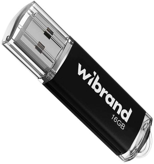 Флешка 16 Гб Wibrand Cougar USB накопичувач чорний - зображення 6