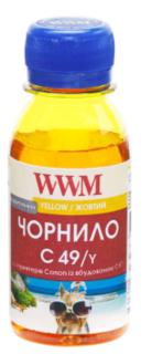 Фото товару Чорнило WWM GI-490Y для Canon Pixma G1400/2400/3400 100г Yellow водорозчинне (C49/Y-2)