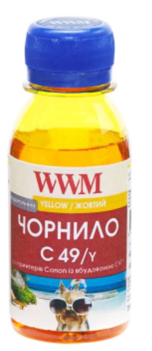Чорнило WWM GI-490Y для Canon Pixma G1400/2400/3400 100г Yellow водорозчинне (C49/Y-2) - зображення 6