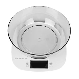 Фото товару Ваги кухонні GRUNHELM KES-1PW електронні скляні