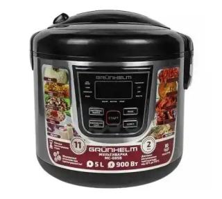 Фото товару Мультиварка GRUNHELM MC -16T, 5 л, чорна, 860W, чаша з ручками, 16 програм