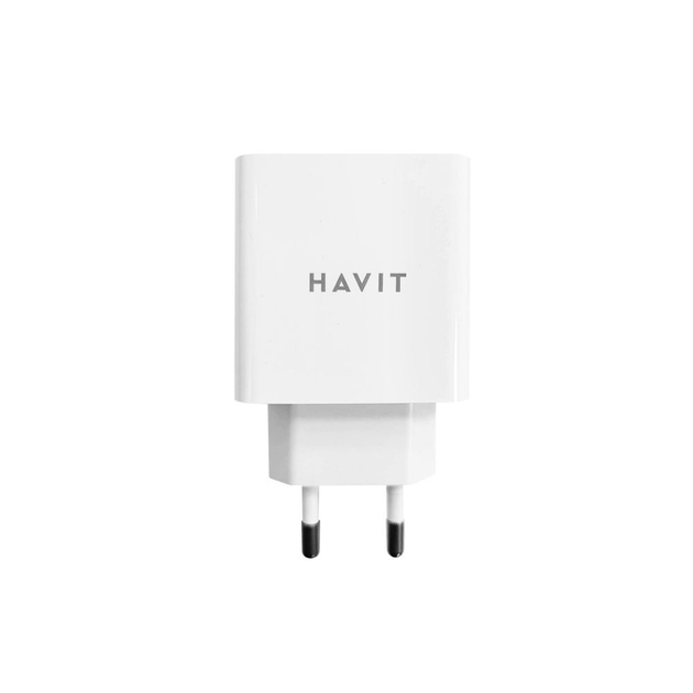 Havit HV-UC1015 USB 3.1A, зарядний пристрій для мобільних телефонів з 220v білий - зображення 5