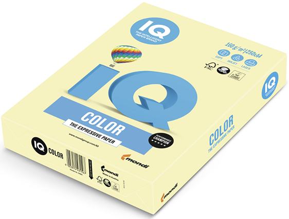 Папір кольоровий А4, 160 г/м2, 250 арк. IQ YE23 жовтий - зображення 6