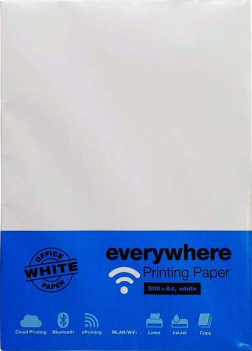 Папір А4 Everywhere 80 г/м², 500 аркушів, білий, клас С+ (Словаччина), ксероксний папір для офісу та друку - зображення 4