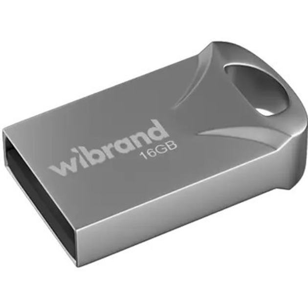 Флешка 16 Гб Wibrand Hawk USB 2.0 сіра - зображення 6