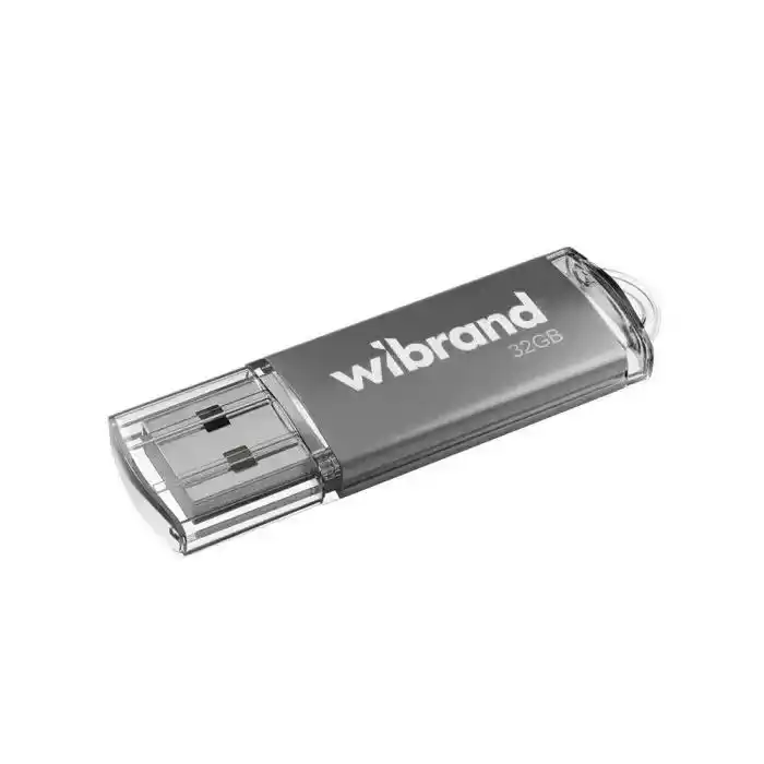 Флешка 32 Гб Wibrand Cougar USB накопичувач сірий - зображення 5