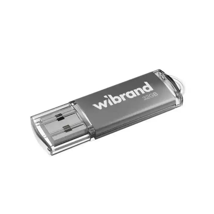 Флешка 32 Гб Wibrand Cougar USB накопичувач сірий - зображення 6