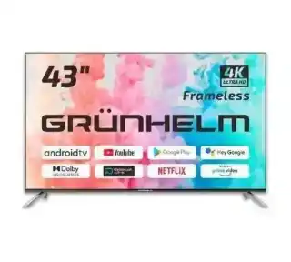 Фото товара Телевизор 43UI700-GA11V, T2 SMART TV, UHD, M8X, Google android 11.0, colour box, voice RC, dark grey frame, GRUNHELM