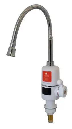 Електронагрівач проточної води Grunhelm EWH-1X-3G-FLX-LED 3 кВт, гнучкий гусак, з LED дисплеєм, нагрів води до +60 градусів - зображення 5