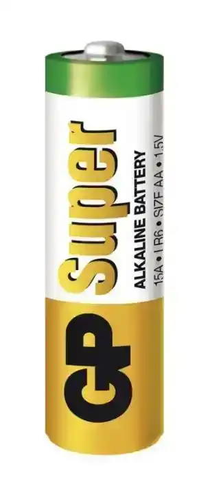 Батарейка AA LR6, GP Super Alkaline GP15A, 1,5 V, лужна, уп. 10/2, аналоги: R6, UM3, 15, 15A, MN1500 - зображення 5